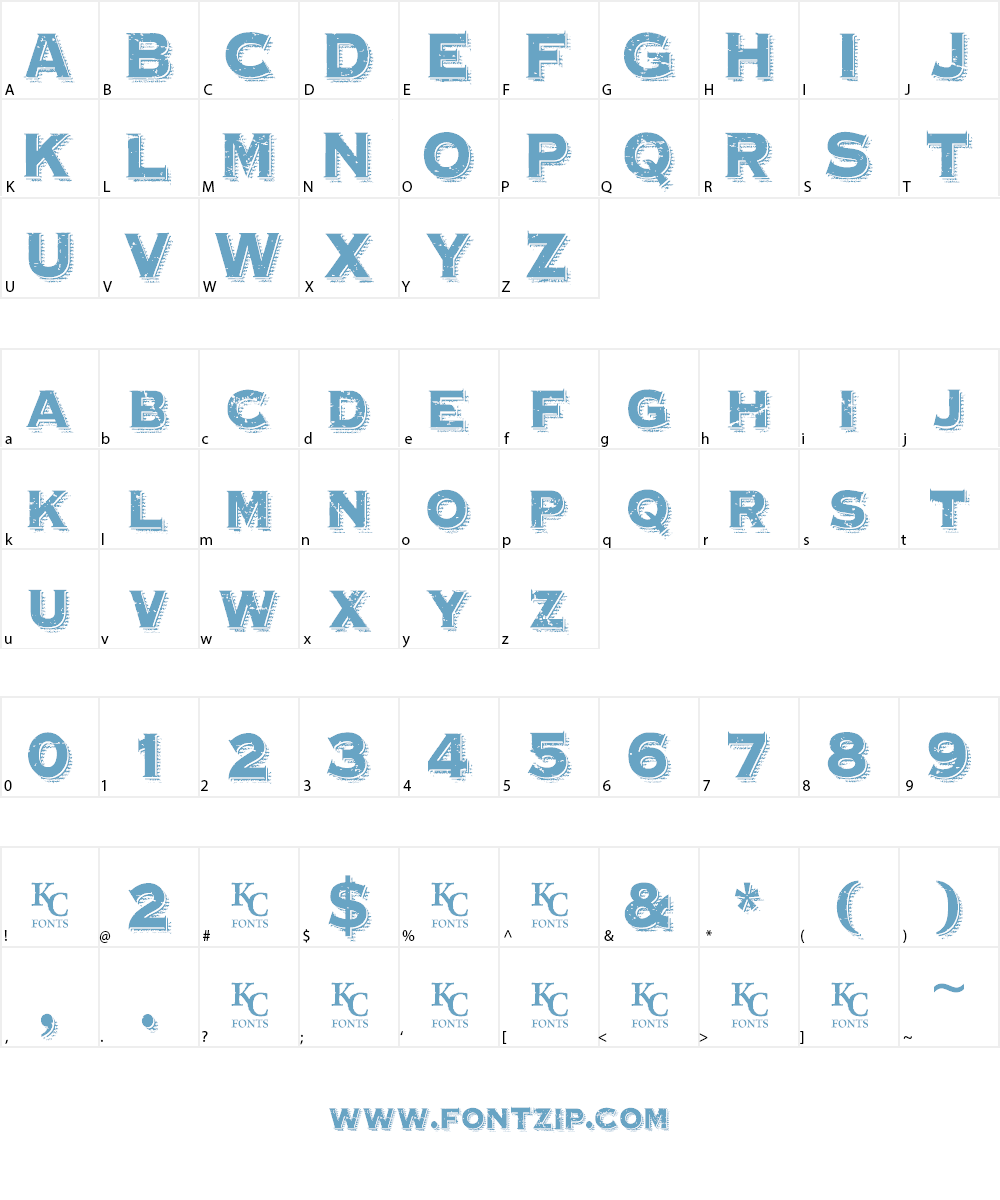 Hooverville Font Character